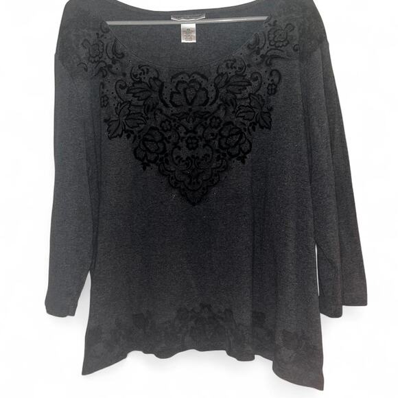 Dark grey witchy gothic tee - Picture 2 of 6